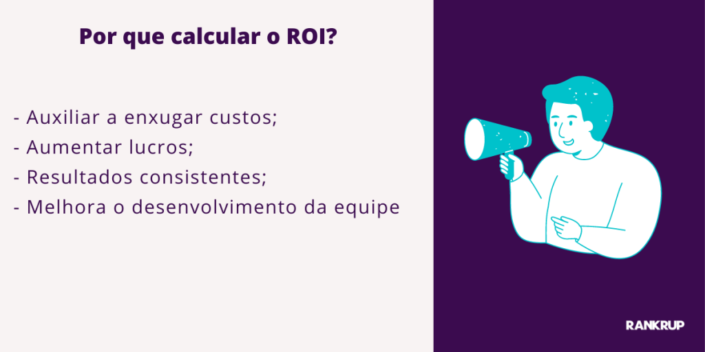 razões para calcular ROI